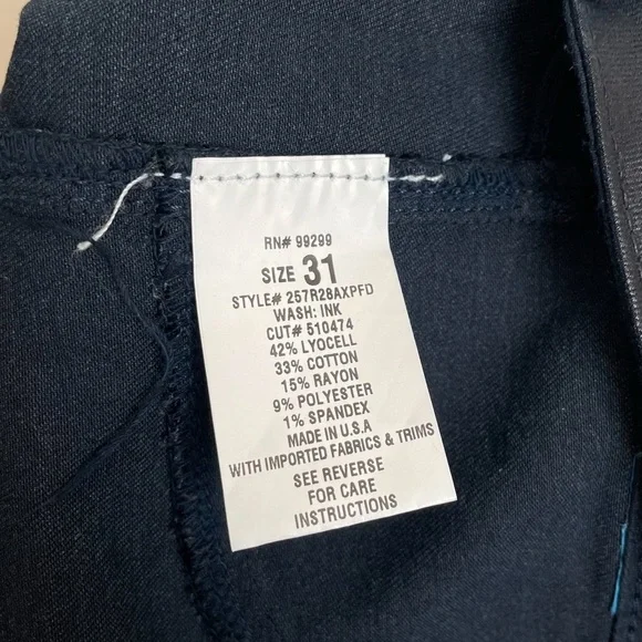 Divine Rights of Denim Skinny Ankle Crop Coated Denim Jeans - Picture 7 of 8